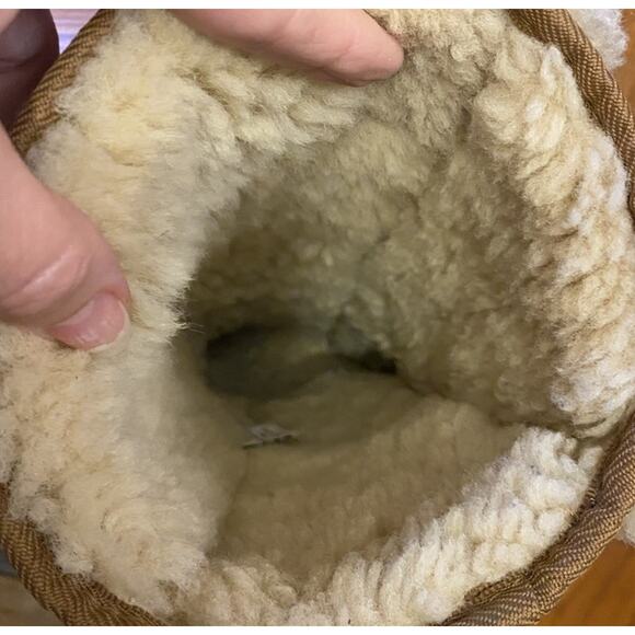 Cozy UGG Sunburst Tall Boots Women’s 7 Chestnut Sheepskin Shearling 5218 Winter - Picture 6 of 8